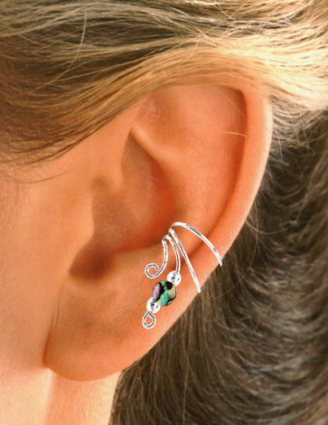 Short Beaded Wave™ Ear Cuffs