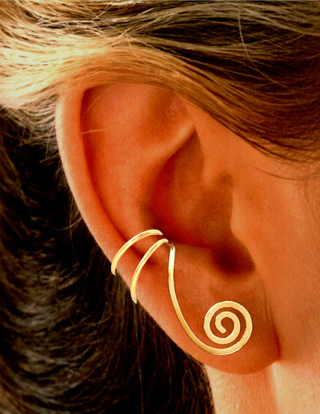 Grecian Curl Top Converter non-pierced Ear cuff Earring Converters