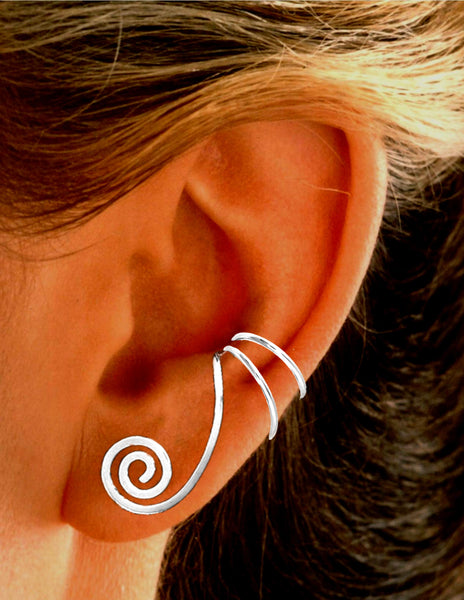 Grecian Curl Dangles and Top Converter non-pierced Ear cuffs sold separately