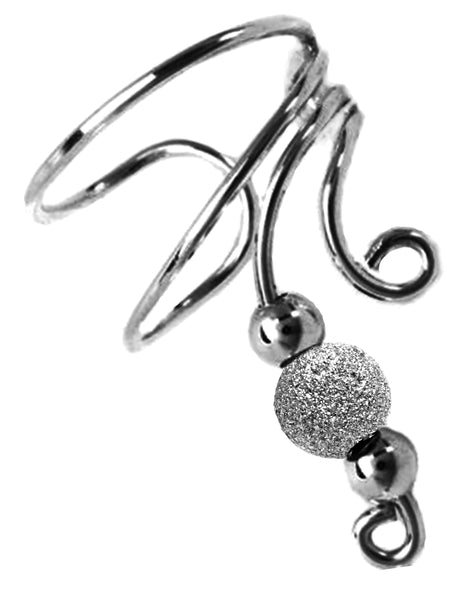 Stardust Laser Beaded Short Wave Ear Cuffs