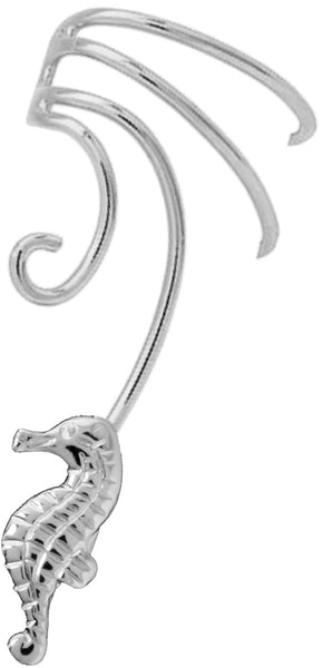 Seahorse Curly Wave Ear Cuff