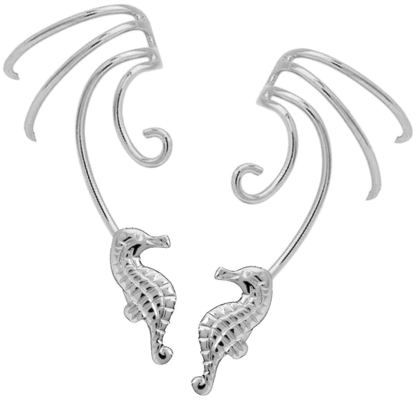 Seahorse Curly Wave Ear Cuff