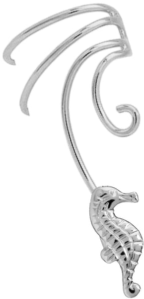 Seahorse Curly Wave Ear Cuff